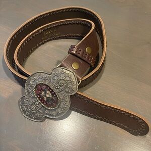 CAbi Brown Leather Belt
